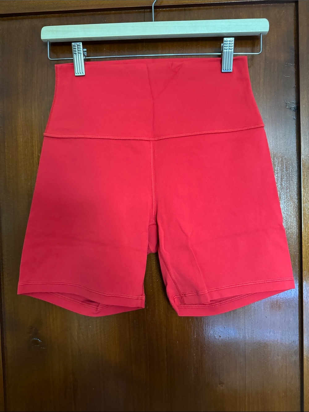 CRZ Yoga High-Waist Red Women's Shorts
